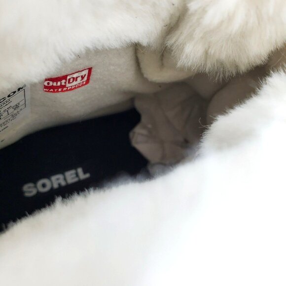 SOREL Boots TIVOLI IV Womans 8 Fur Suede Leather Waterproof Shoes Outdoor Black - Picture 15 of 16